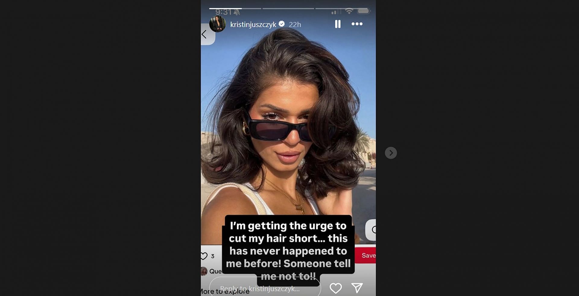 Kyle Juszczyk's wife Kristin gets urge to follow 2025’s prominent hair trend/@kristinjuszczyk